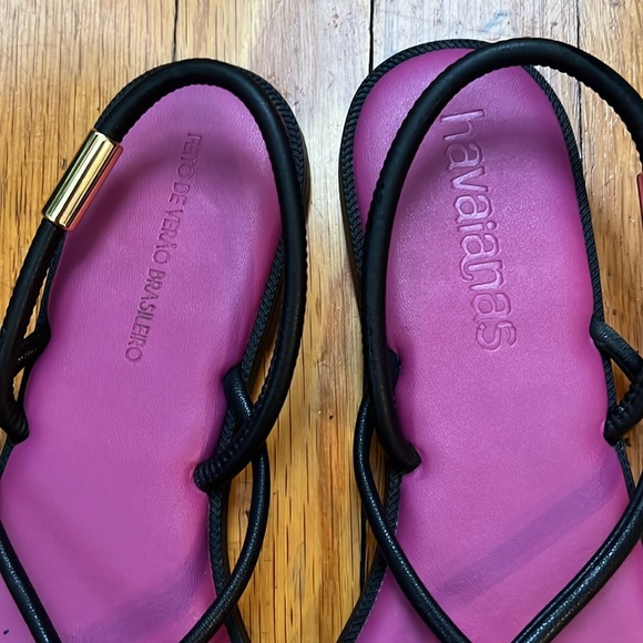EUROPEAN UNA MANGA sandals by HAVIANAS like new! Size 38 Eur 40 USA 9 - Picture 4 of 6